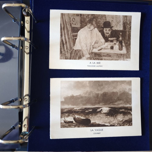 Safe German luxury album with box and Belle Époque cards like new