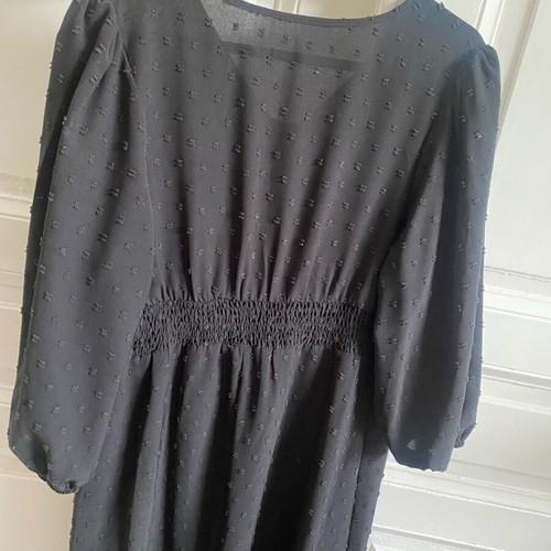 Black dress with buttons like new, size M