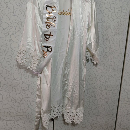 Bridal robe used with ribbon size S