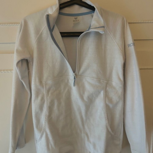 Roxy fleece shirt kids XL 14 years like new, white