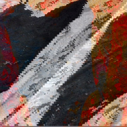 Zara κορμάκι δαντέλα μαύρο small - medium size ολοκαίνουριο