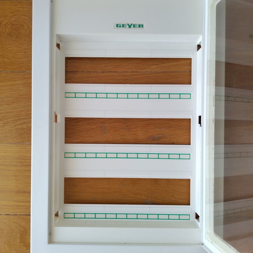 Geyer Electrical Panel Cover new, three rows 12 elements