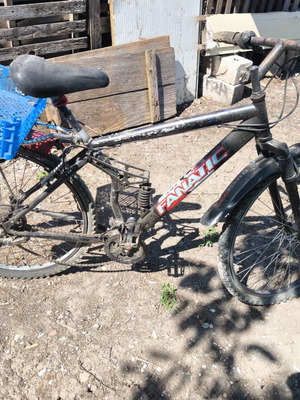 City bicycle used, black, men's, with gears