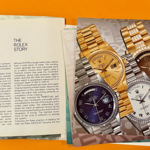 Rolex prospectus 1993 used, collectible