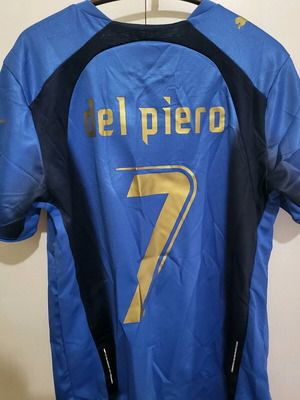 Italy National Team Jersey Del Pierro 2006 Small Official Replica New