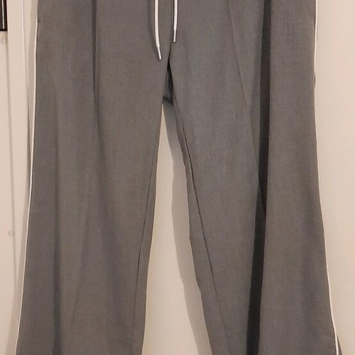 H&M Pants size XL gray with white stripe like new