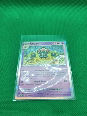 Claydol 095/197 Holo Scarlet Violet Obsidian Flames Pokemon Trading TCG καινούργιο