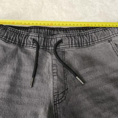 Sinsay Denim Cargo Shorts used, faded black and grey, size M