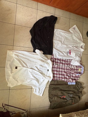 Men's shirts pack of 5 like new, sizes L to XXL, multicolor