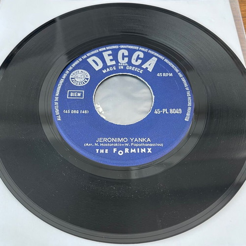 The Forminx Jeronimo Yanka / Dream In My Heart 45 used vinyl