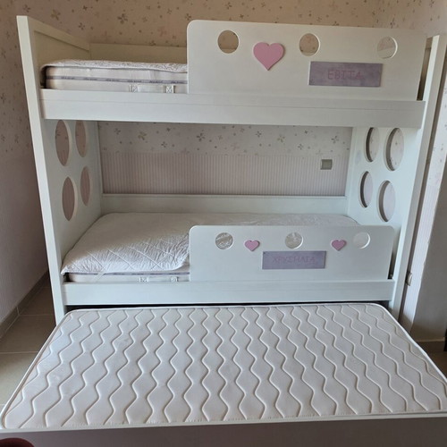 Moderno Spiti bunk bed with 3 beds and mattresses
