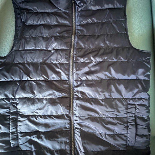 Puffer sleeveless jacket blue new, size L