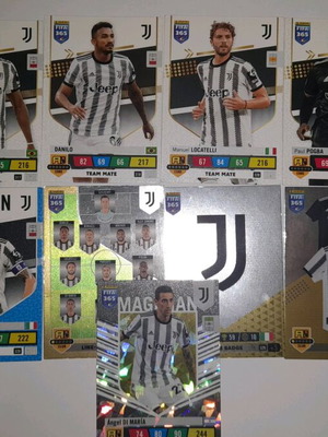 Juventus FIFA 365 Andrenalyn 2023 cards used, pack of 13