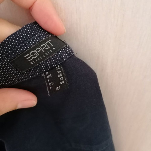 Esprit Shirt New Blue L/XL Cotton Stretch Fabric