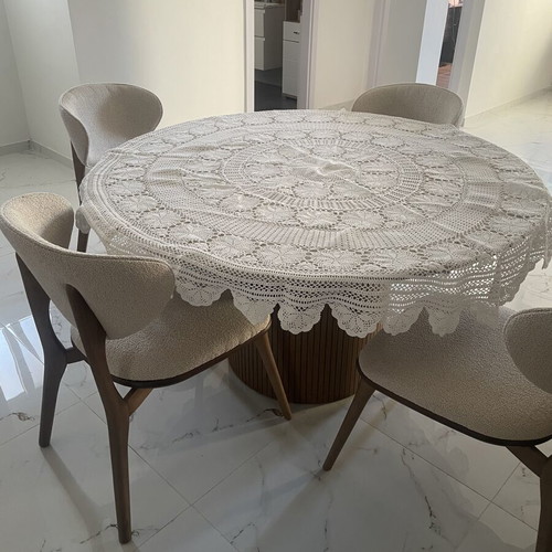 Machine Crochet Tablecloth new, thick and heavy fabric
