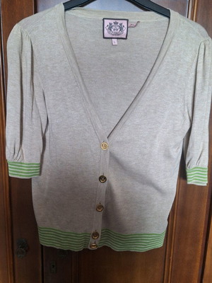 Juicy Couture cardigan beige new, one size