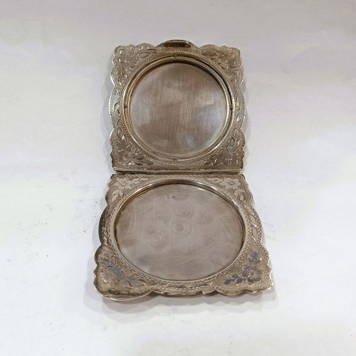 Sterling Silver 925 Powder Compact like new, Art Deco design