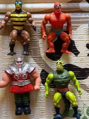 HeMan 4 figures motu used, Master of the Universe