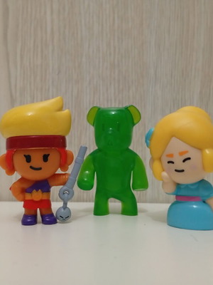 Brawl Stars Green Candie Bear figure set, PMI LTD collection