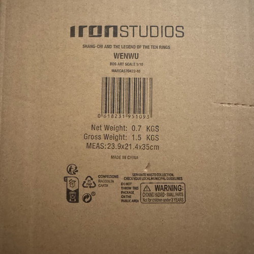Shang Chi Legends of the Ten Rings Wenwu 21cm statue from Iron Studios