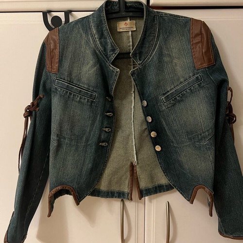 Rossodisera women's denim jacket like new, vintage blue