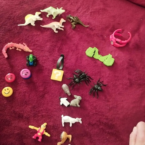 Toy figures used, pack of 25 for party favors