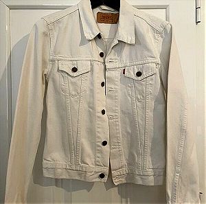 LEVI STRAUSS Vintage 90s (?) white denim jacket M