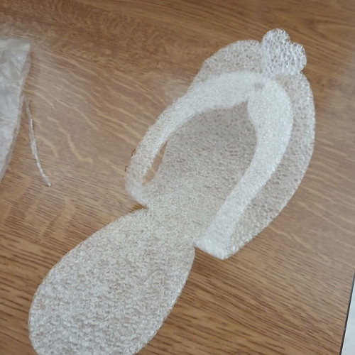 Pedicure slippers one-size pack of 4, foam material