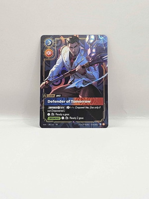 League of Legends Riftbound Vendetta Jayce Defender of Tomorrow V.1 Rare card like new