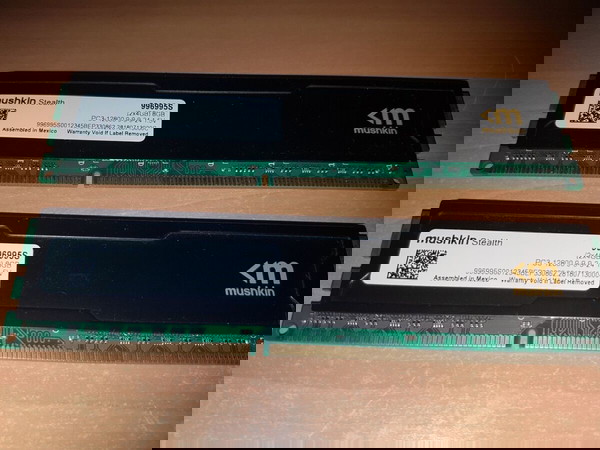 mushkin PC3-12800 2X4GB 8GB RAM 1600MHz