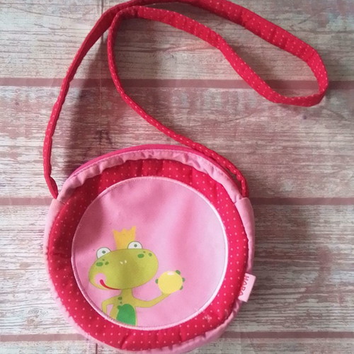 Children's hand bag frog Haba used