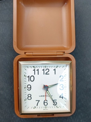 Westclox επιτραπέζιο ρολόι ταξιδιού μεταχειρισμένο, αναλογικό