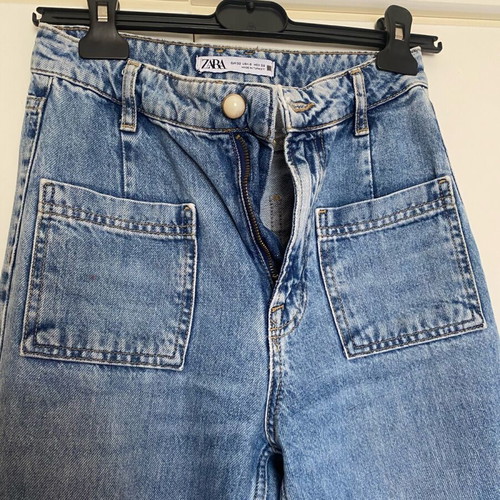 Zara women's jeans used, blue, size XS/34