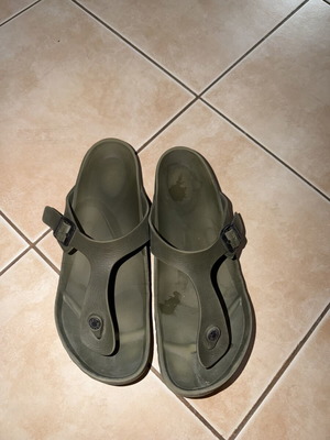 Birkenstock slippers used, size 44 long version, green