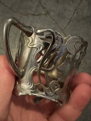 Σετ 5 μεταχειρισμένες ποτηροθήκες WMF Art Nouveau 1903-1910