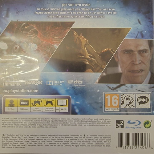 Beyond Two Souls PS3 game