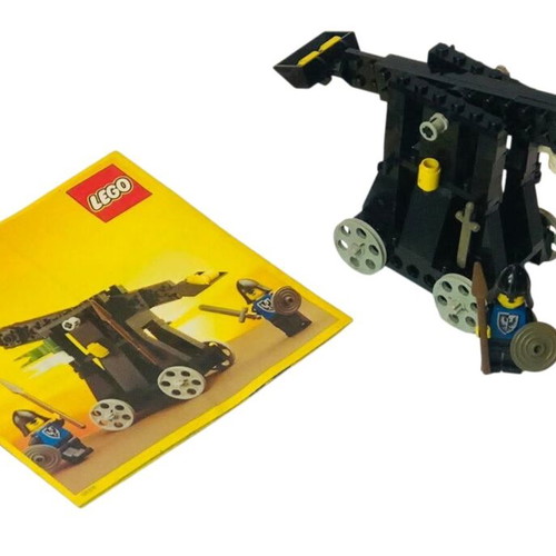 Vintage Lego 6030 Falcon Knights Set with Catapult used, complete with instructions