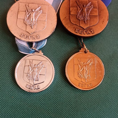 Collectible Set of 4 SEGAS Medals in Excellent Condition