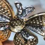 Collectible Gold Butterfly Brooch New from Yellow and White Gold 585