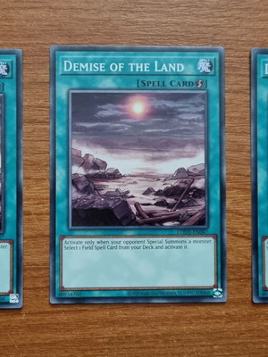 Demise of the Land LODT (Reprint) x3 κάρτες Yu-Gi-Oh! καινούργιες