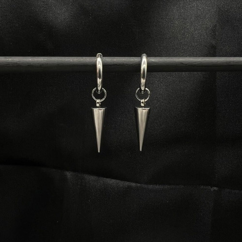 Stainless Steel Earrings new, silver