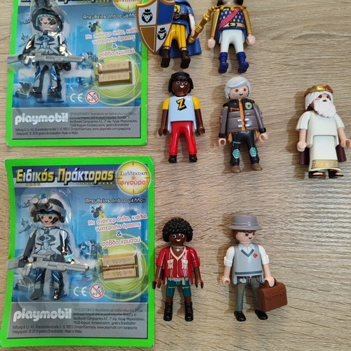Playmobil male figures used, set