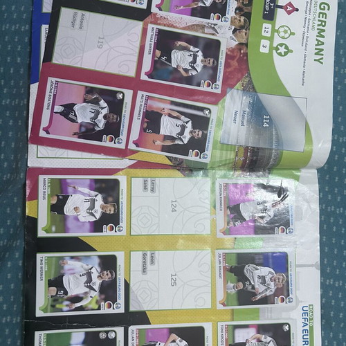 Panini Official Album Euro 2020 used with 317 of 476 stickers