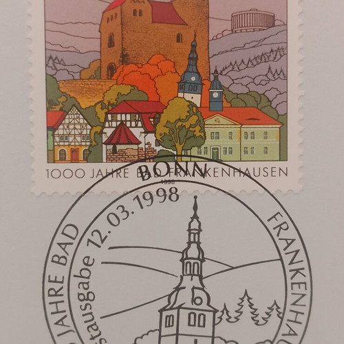 Germany 1998 First Day Cover Stamp, Bonn cancellation