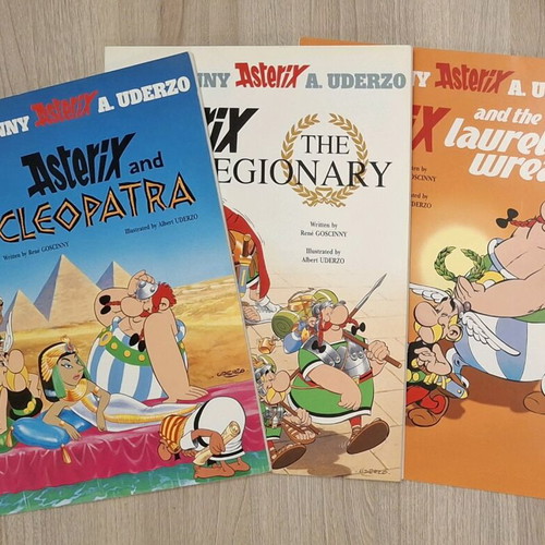 Asterix comic set 3 books like new, English