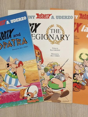 Asterix comic set 3 books like new, English