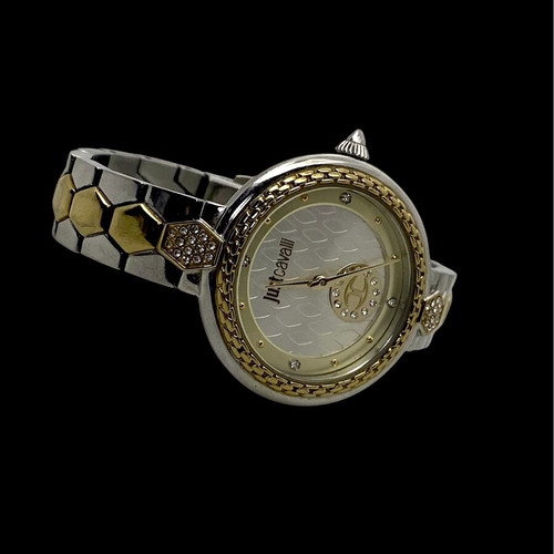 Just Cavalli women's watch 32mm like new, yellow and silver