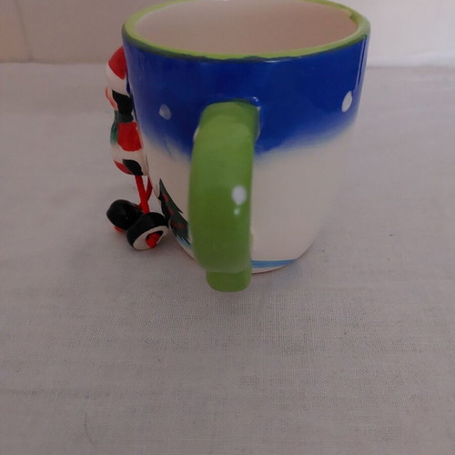 Faience mug used with Christmas details