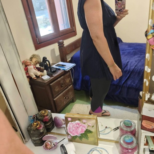 H&M cotton top like new, navy blue, sizes L and XL