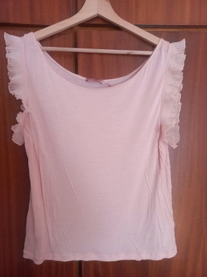Juicy Couture Τοπ ροζ σαν καινούργιο με σχέδιο στο μανίκι